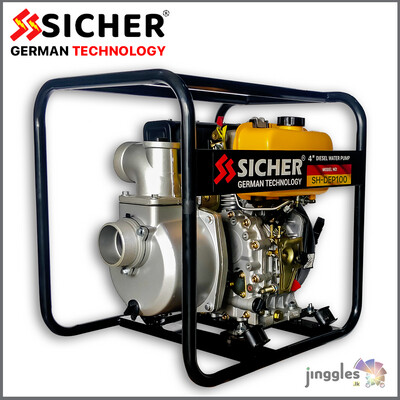 SICHER Engine Water Pumps. 2&quot;/3&quot;/4&quot;. Diesel/Petrol