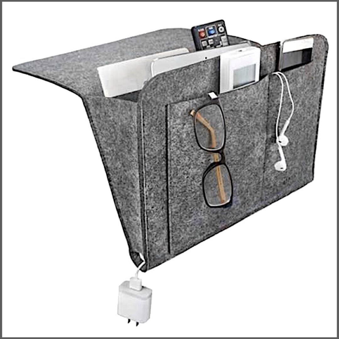 Portable Workstation Items Holder. Dark Grey