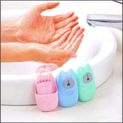 Disposable Hand Washing Paper Soap. 50xLeaves