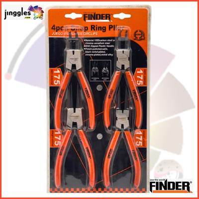 Circlip Plier Set. 4Pcs/Set. 7&quot;