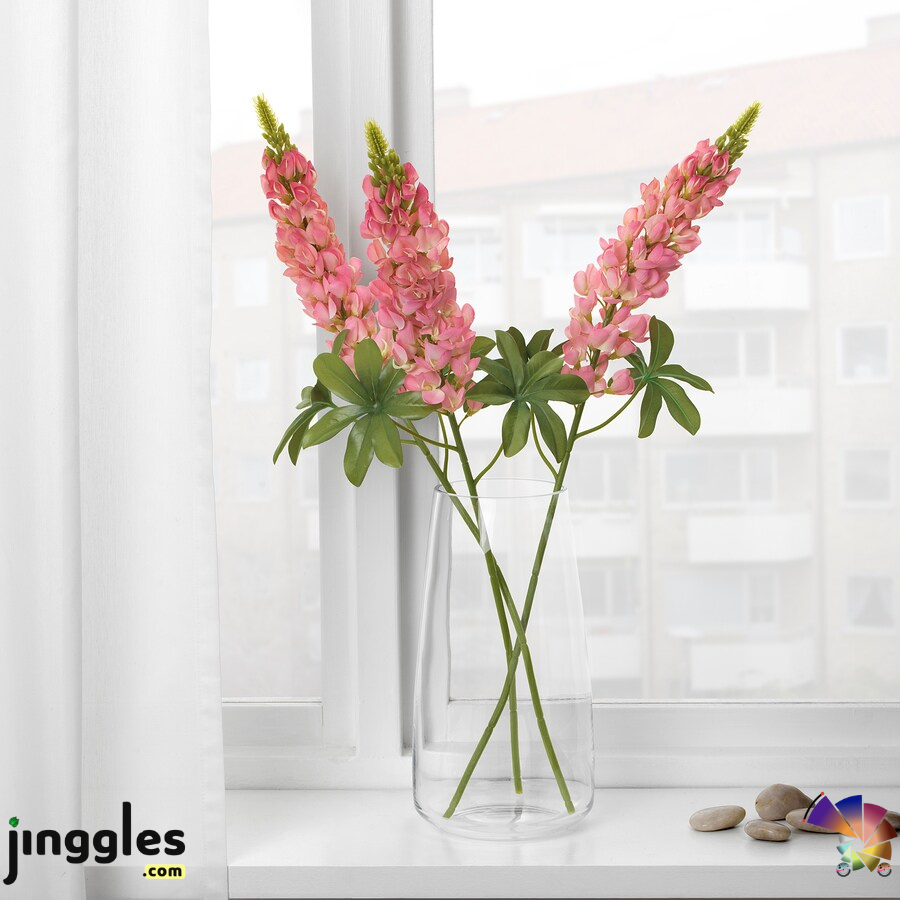 SMYCKA artificial flower Lupin/dark pink 74 cm