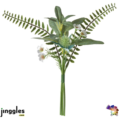 SMYCKA artificial bouquet in/outdoor green 31 cm