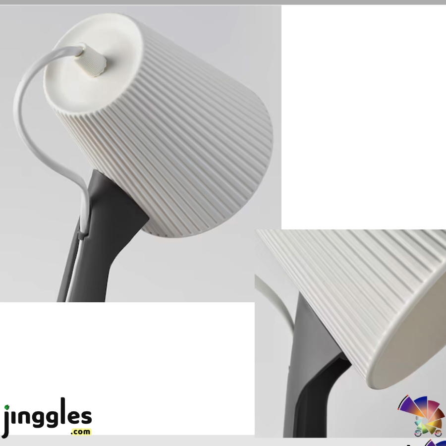 SVALLET work lamp dark grey/white