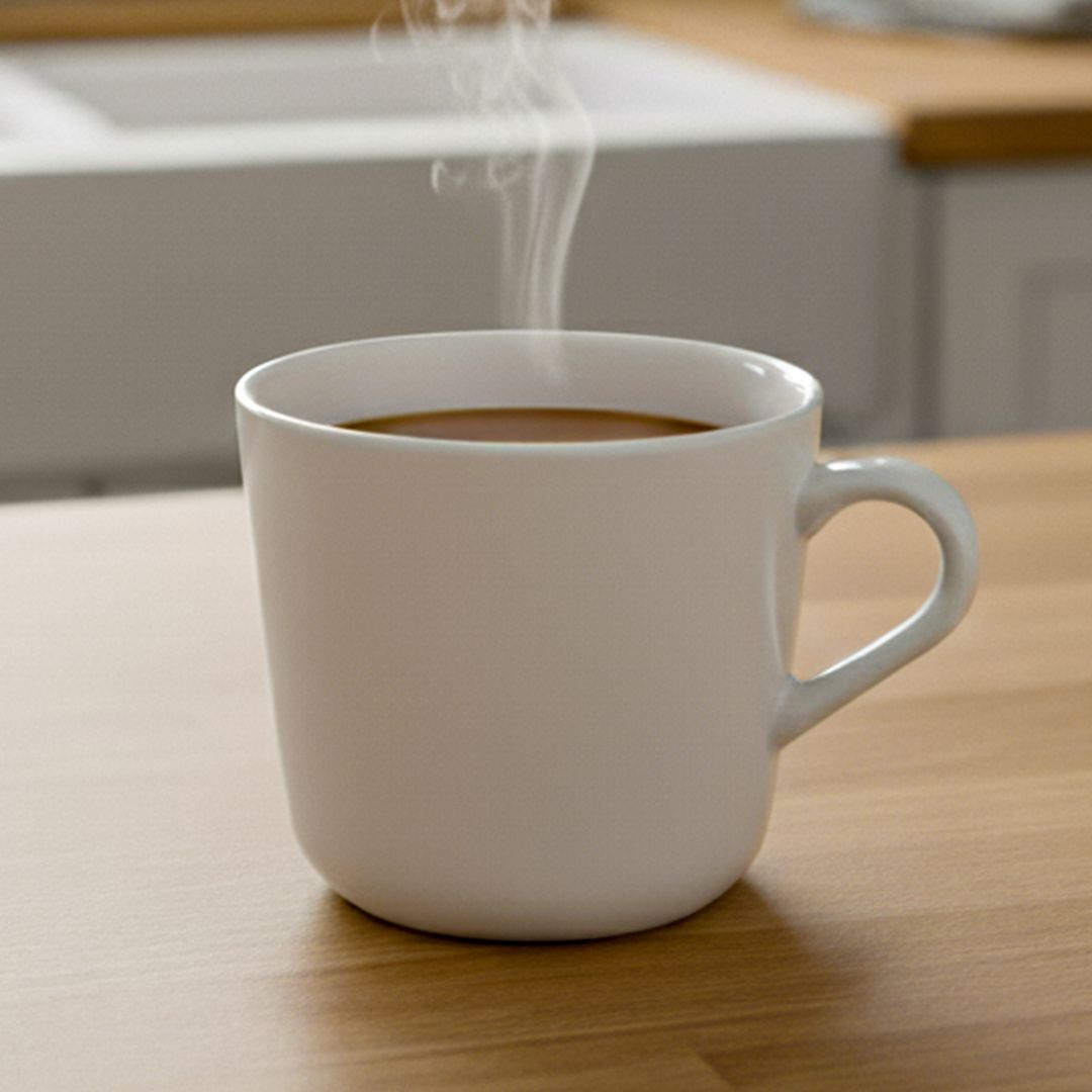 Tea/Coffee Porcelain Cup. White. 240ml