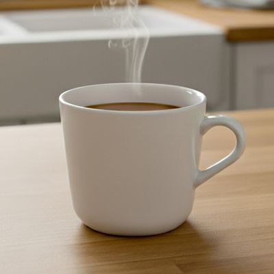 Tea/Coffee Porcelain Cup. White. 240ml