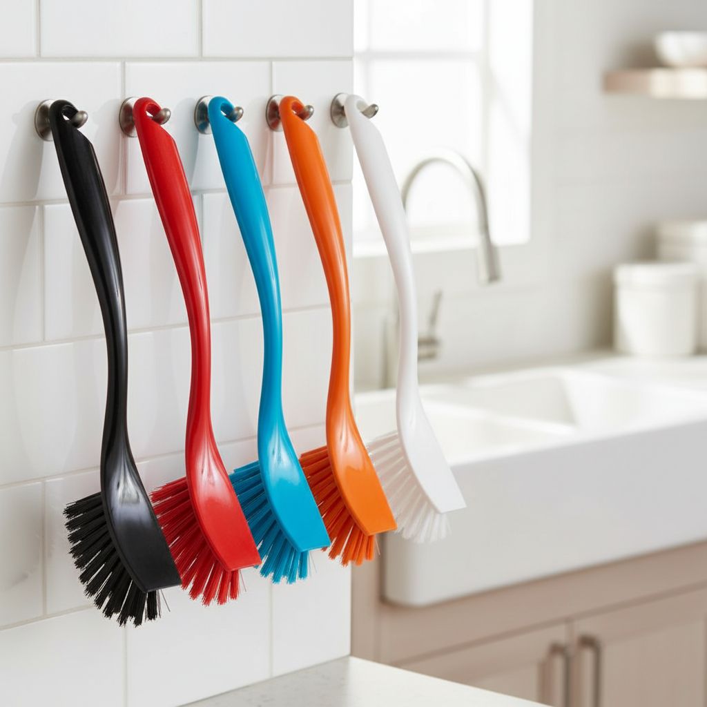 Dish Washing Brush with Heavy Duty Bristle. 25cm