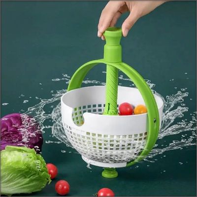 Self-Draining Rotating Colander