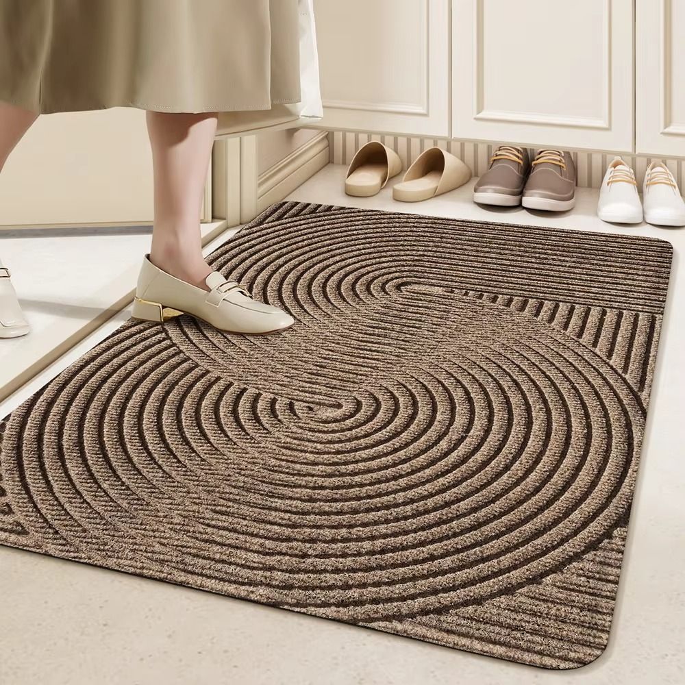 Anti-slip Quick-drying Polyester Rubber Door Floor Rug Mat. 80x120 cm