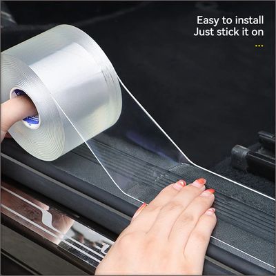 Auto Interior Panels Protective PVC Transparent Film Sticker. 1mm Thickness.