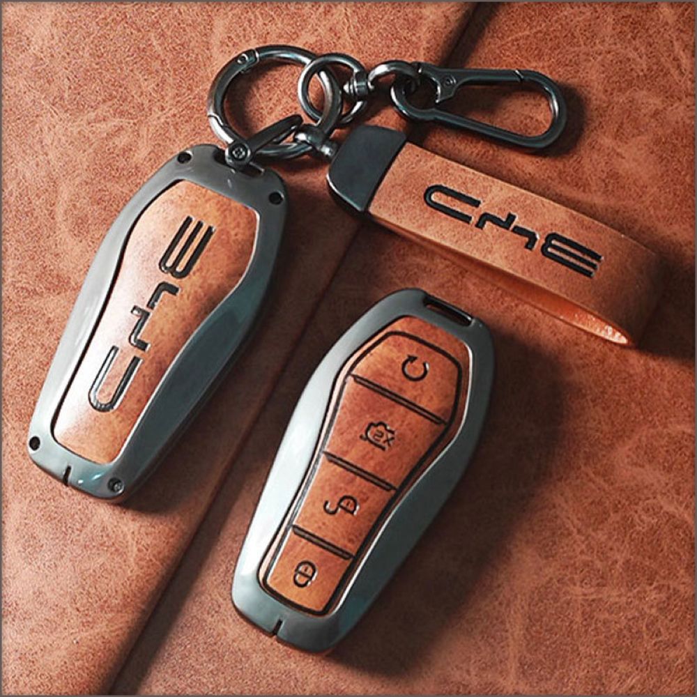 BYD Vehicle Key Protective Metal Enclosure With Metal Clamp Holder &amp; Strap