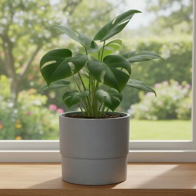 Plant Pot. In/Outdoor. Grey. 12cm