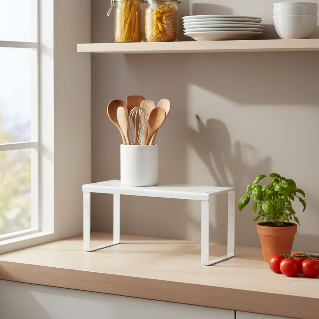 Metal Shelf insert, White, 32x28x16 cm