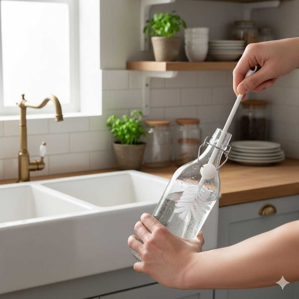 Long Handle Bottle Brush.