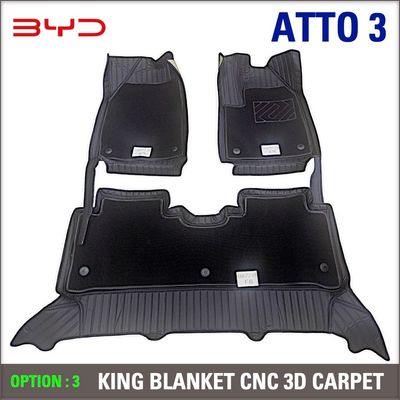 BYD ATTO 3 Floor Carpets. 3xDesigns + Trunk Liner