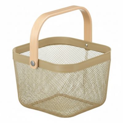 Basket with Bamboo Handle. 25x26x18 cm
