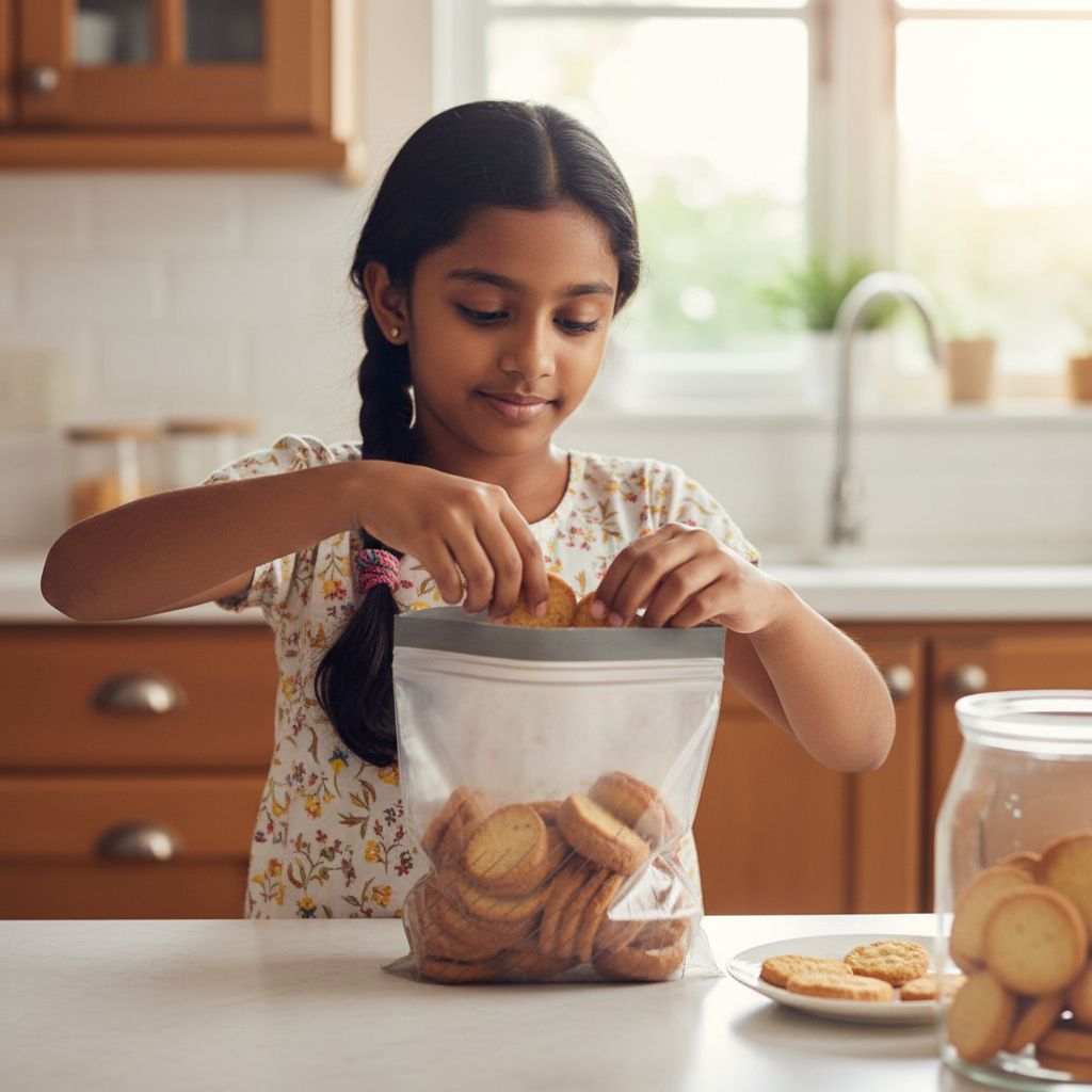 Airtight Resealable Bags in 2 Sizes.