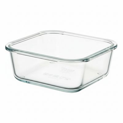 Food Square Glass Container. 600ml
