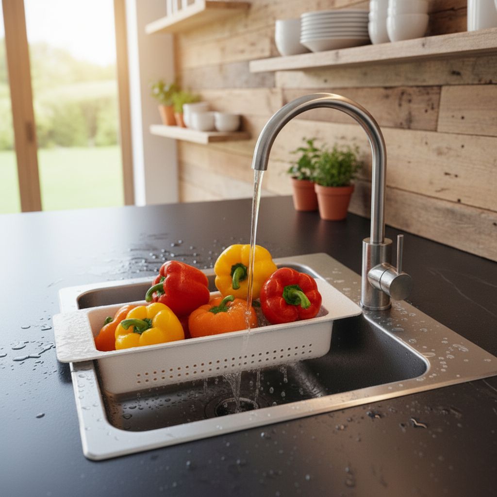 Colander. 46x16x9cm fits SS Kitchen Sink.