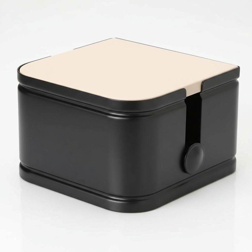 Toilet Tissue Roll Holder with Bamboo Top Cover