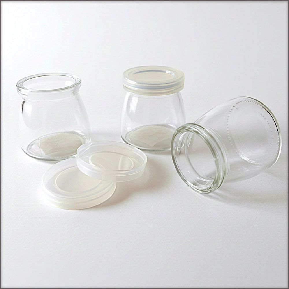 Spice Storage Glass Jars. 100ml each. 4pcs/Set.