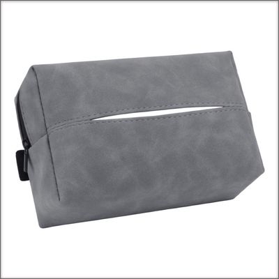 Car Tissue Box.  Gray.