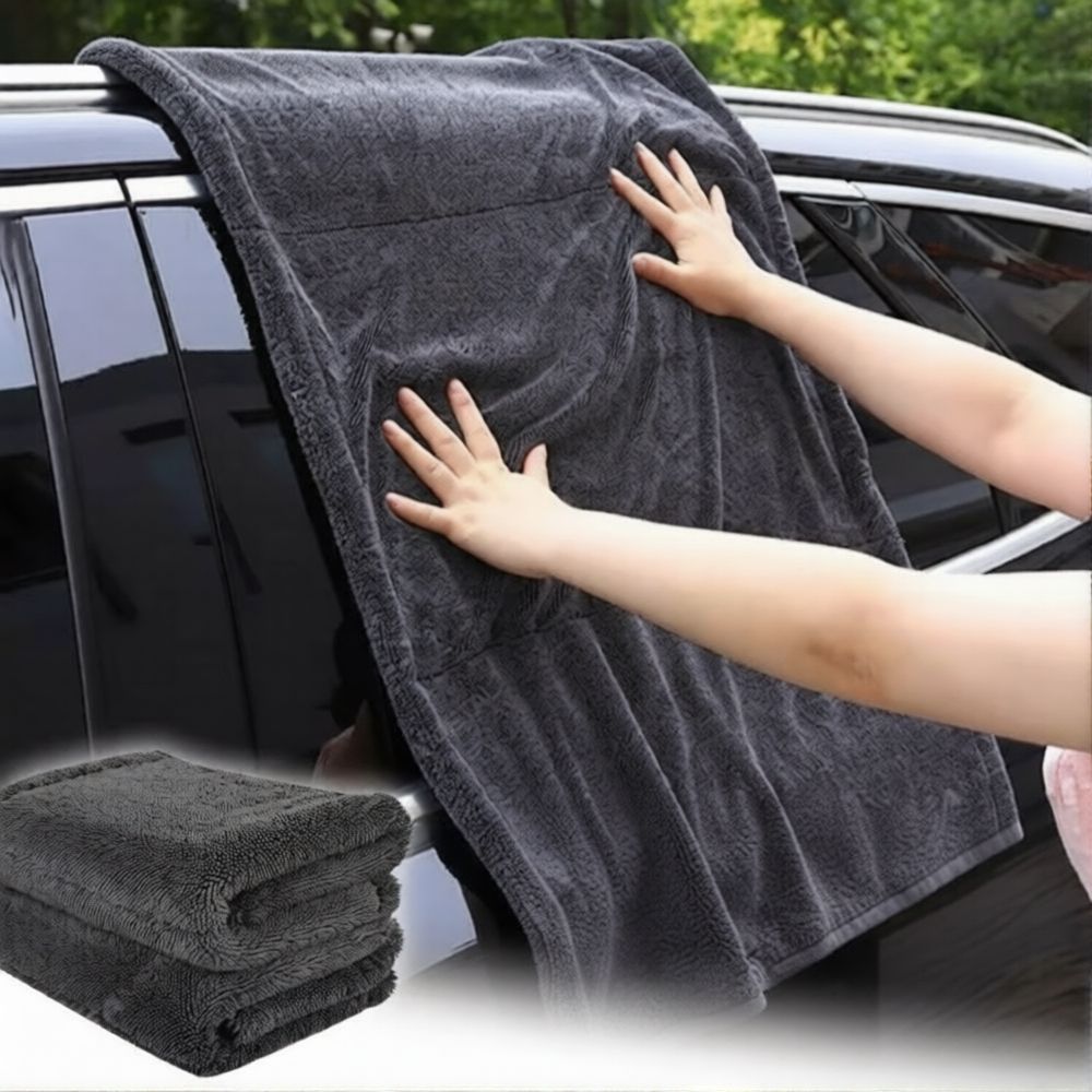 Double-Sided Microfiber Drying Towel. 1400GSM. 60x40cm.