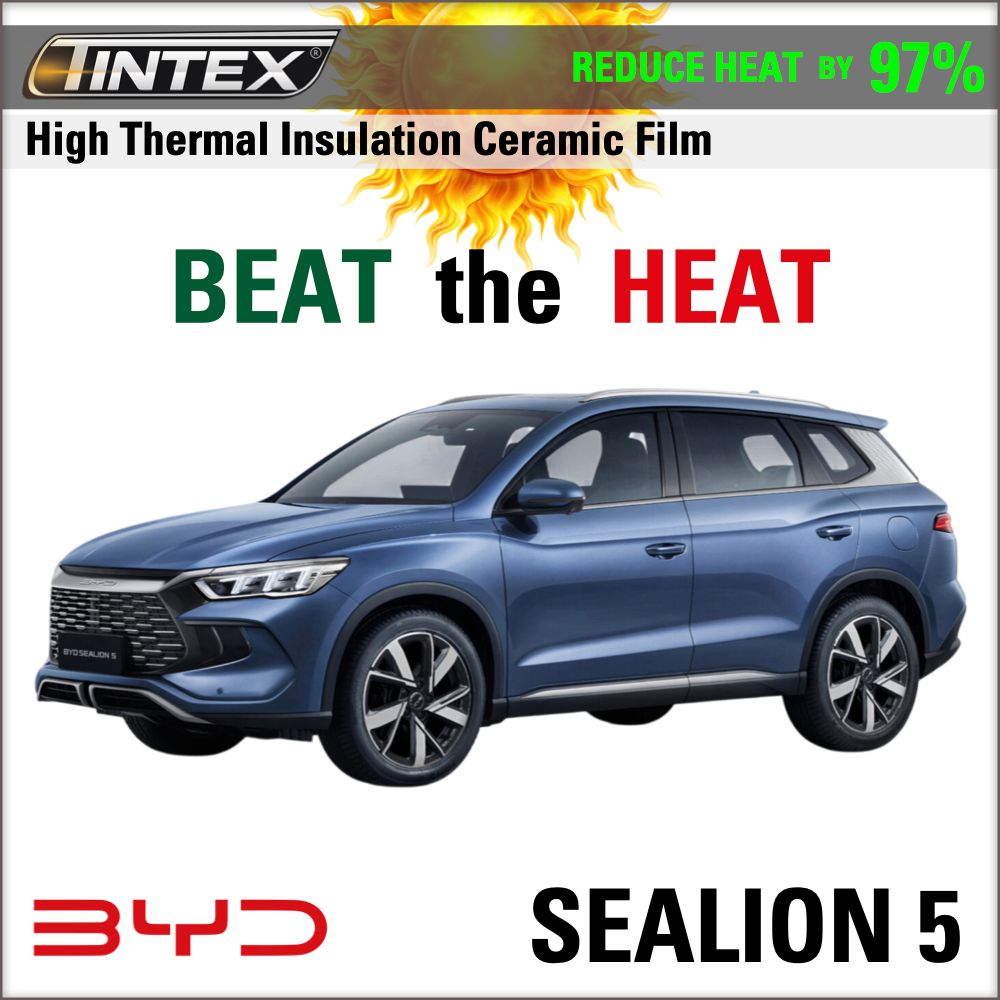 Tint BYD SEALION 5 >> Install HEAT Resistant Windshield Film |  Interior TPU Film |  Exterior PPF Film.