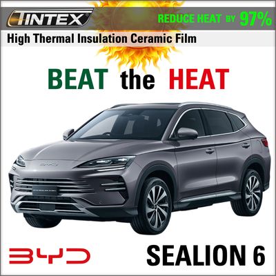 Tint BYD SEALION 6 (2023) >> Install HEAT Resistant Windshield Film |  Interior TPU Film |  Exterior PPF Film.