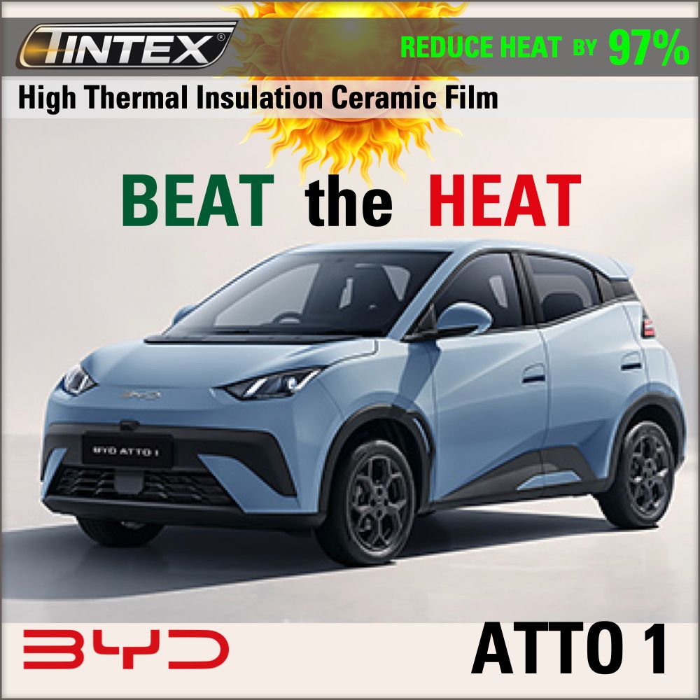 Tint BYD ATTO 1 >> Install HEAT Resistant Windshield Film |  Interior TPU Film |  Exterior PPF Film.