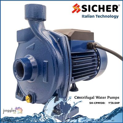 SICHER Centrifugal Water Pump. 1"x1"  |   0.5HP  |  60FT