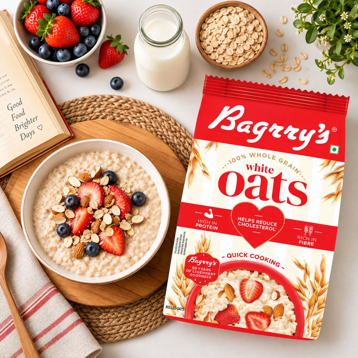 Bagrry’s White Oats. 200g and 500g