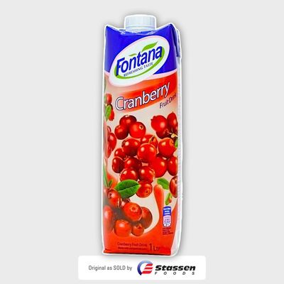 Fontana Cranberry Juice. 1 Ltr