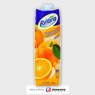 Fontana Orange 100% Natural Juice. 1 Ltr