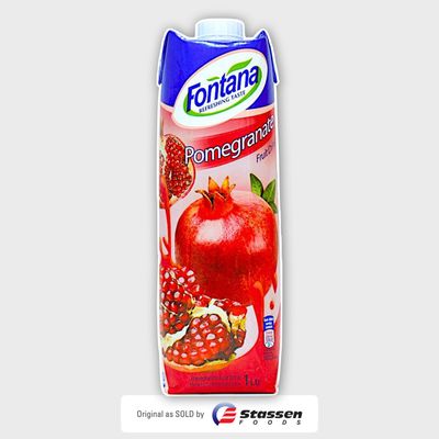 Fontana Pomegranate Juice. 1 Ltr Fontana Pomegranate Juice. 1 Ltr