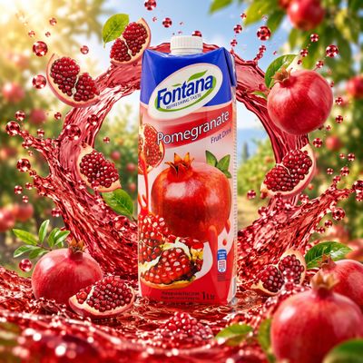 Fontana Pomegranate Juice. 1 Ltr