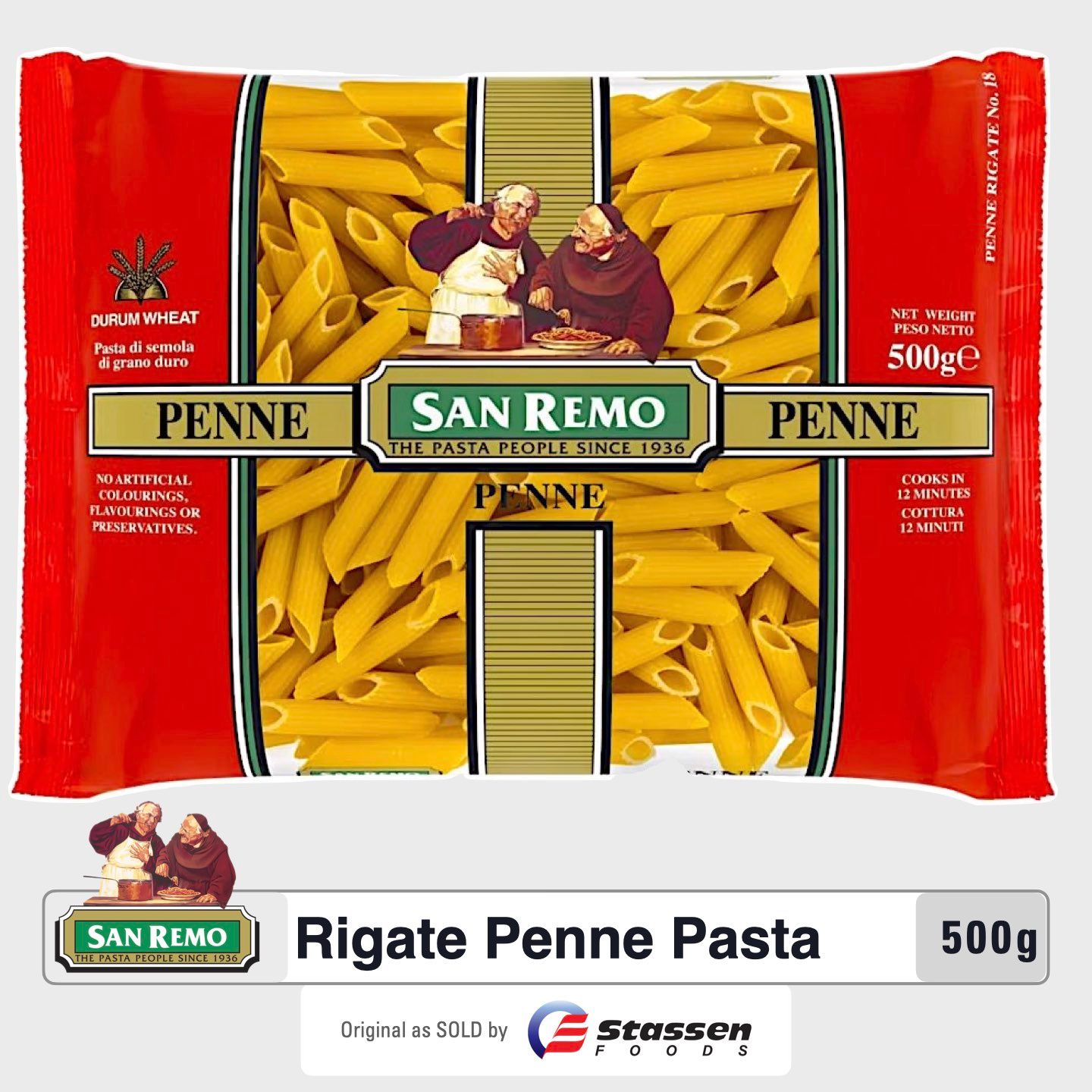 San Remo Rigate Penne Pasta. 500g