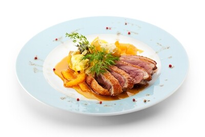 Nr.78 Gebackene Entenbrust Kokos-Curry Nr.78 Gebackene Entenbrust Kokos-Curry