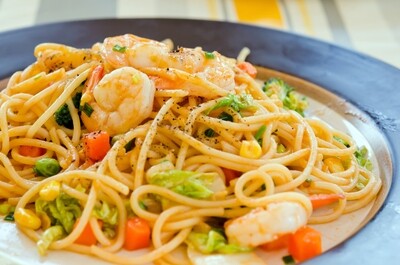 Nr.63 Spaghetti mit Meeresfrüchten Nr.63 Spaghetti mit Meeresfrüchten