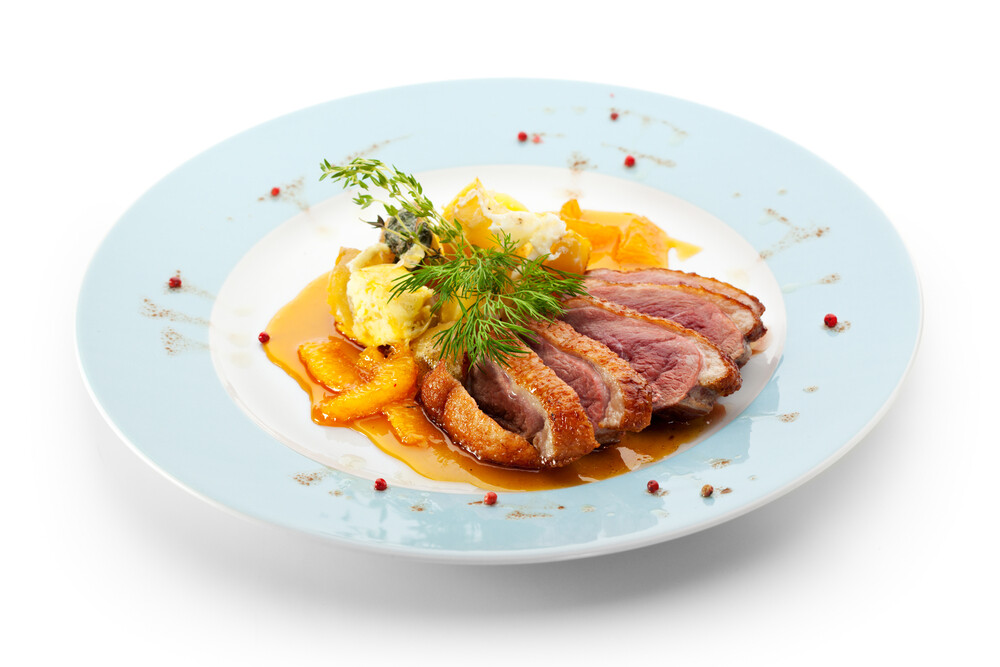 Nr.78 Gebackene Entenbrust Kokos-Curry Nr.78 Gebackene Entenbrust Kokos-Curry