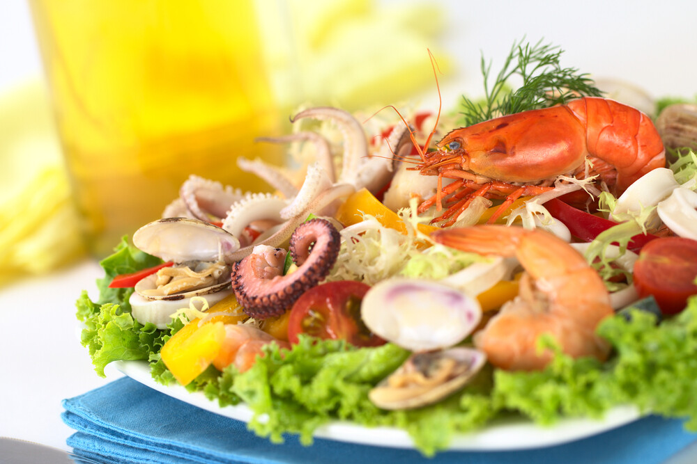 Nr.117 Meeresfrüchten Salat Nr.117 Meeresfrüchten Salat