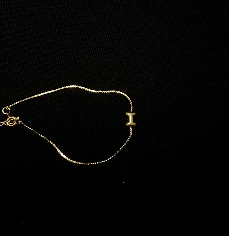 I Letter Bracelet