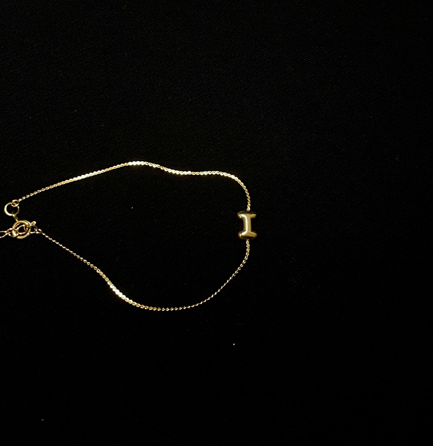 I Letter Bracelet