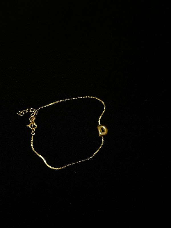 D Letter Bracelet