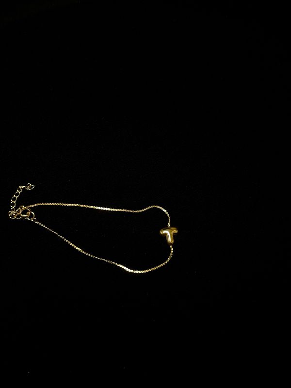 T Letter Bracelet