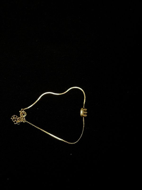 E Letter Bracelet