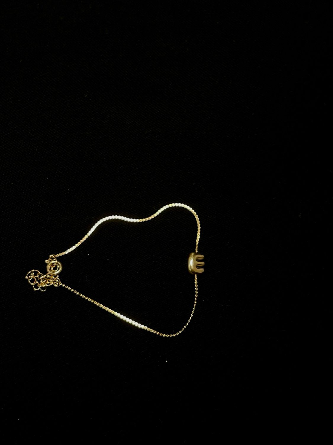 E Letter Bracelet