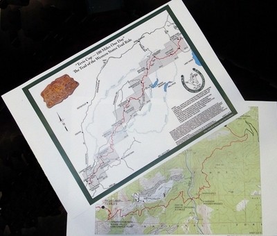 Tevis Trail Topo Map Sets