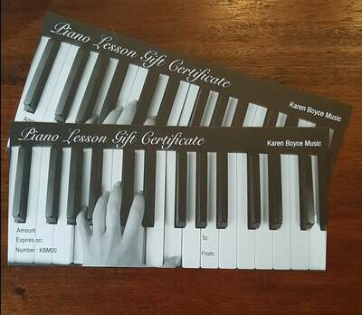 Gift Voucher - Four 30 minute lessons + Music Book