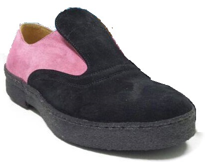 Polecats &quot;Atomic Playboy&quot; Custom Colour Suede Snap-Jack Shoe - Handmade in Italy