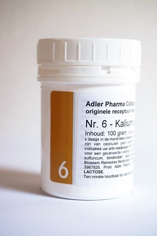 Adler Schüssler Celzout nr 6 Kalium sulfuricum